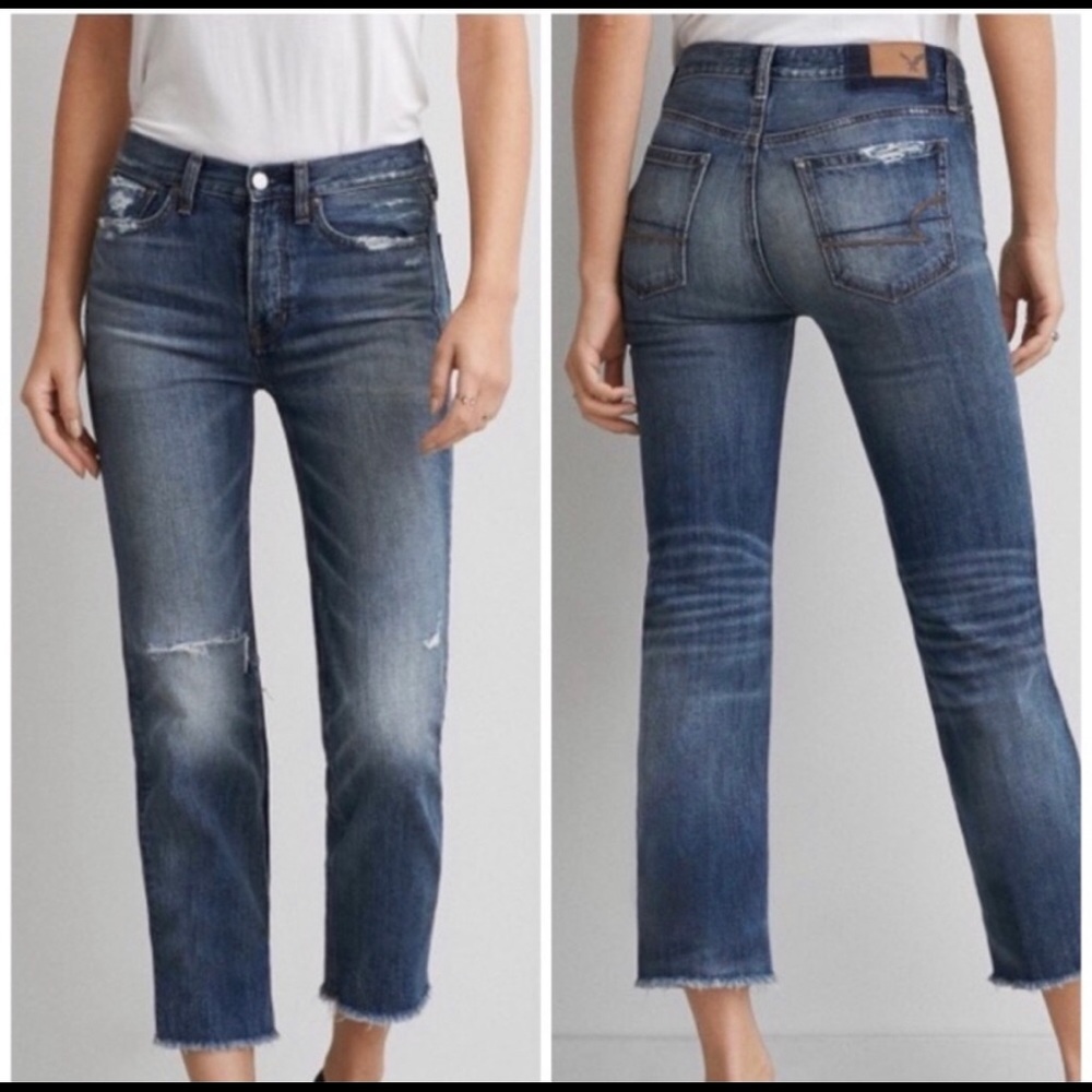American Eagle Vintage Hi Rise Straight Jean, sz 6